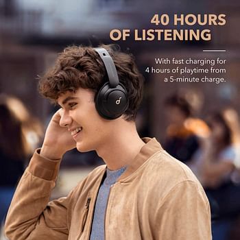 Anker Soundcore Life Q30 Bluetooth Headphones, Hybrid Active Noise Cancelling Wireless Bluetooth Headphones with Multiple Modes, Hi-Res Sound, 40H Playtime, Fast Charge, Soft Earcups, Travel