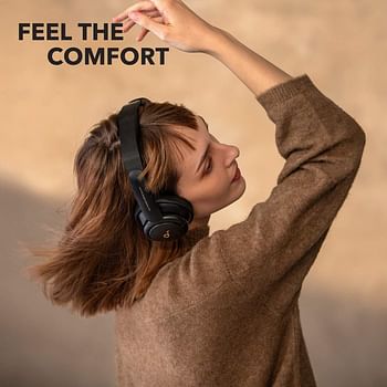 Anker Soundcore Life Q30 Bluetooth Headphones, Hybrid Active Noise Cancelling Wireless Bluetooth Headphones with Multiple Modes, Hi-Res Sound, 40H Playtime, Fast Charge, Soft Earcups, Travel