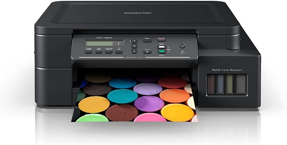 Brother Wireless All In One Ink Tank Printer, DCP-T520W, Mobile & Cloud Print And Scan, High Yield Ink Bottles