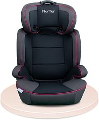 Nurtur Jupiter Baby/Kids 3-in-1 Car Seat + Booster Seat - Adjustable Backrest - Extra Protection - 5-Point Safety Harness - 9 months to 12 years (Group 1/2/3), Upto 36kg