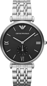 Emporio Armani Mens Quartz Watch, Analog Display and Stainless Steel Strap AR1676