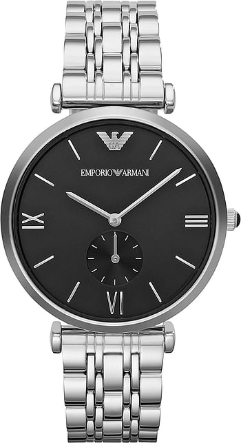 Emporio Armani Mens Quartz Watch, Analog Display and Stainless Steel Strap AR1676