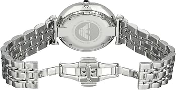 Emporio Armani Mens Quartz Watch, Analog Display and Stainless Steel Strap AR1676