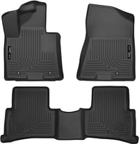 Husky Liners Weatherbeater Series | Front & 2nd Seat Floor Liners - Black | 99891 | Fits 2019-2021 Hyundai Tucson, 2017-2021 Kia Sportage 3 Pcs