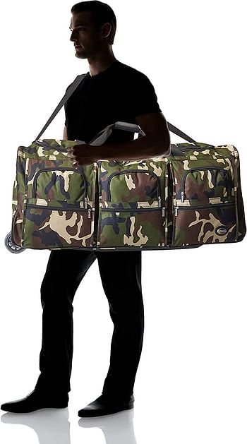 Rockland Rolling Duffel Bag, OneSize