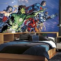 Roommates Jl1380M JUStice League Spray And Stick Removable Wall Mural - 10.5 Ft. X 6 Ft.