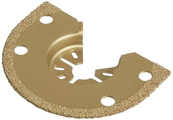 Dremel mm500 1/8-Inch Oscillating Multitool Blade For Grout Removal, Fast Cutting Carbide Accessory - Universal Quick- Fit Interface Fits Bosch, Makita, Milwaukee, And Rockwell , Gold/1\8 Inch/Gold