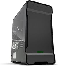 Phanteks PH-ES314ETG_BK EVOLV mATX Tempered Glass Edition Aluminum Exterior RGB LED Illumination Micro Tower Case Satin Black PH-ES314ETG_BK