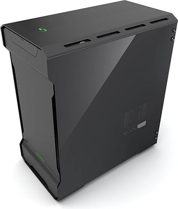 Phanteks PH-ES314ETG_BK EVOLV mATX Tempered Glass Edition Aluminum Exterior RGB LED Illumination Micro Tower Case Satin Black PH-ES314ETG_BK