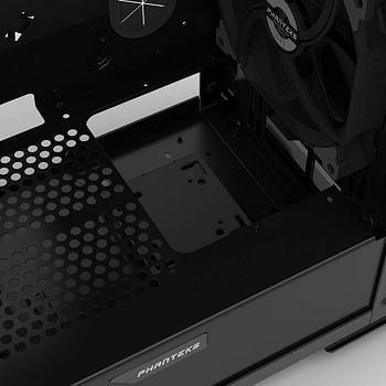 Phanteks PH-ES314ETG_BK EVOLV mATX Tempered Glass Edition Aluminum Exterior RGB LED Illumination Micro Tower Case Satin Black PH-ES314ETG_BK