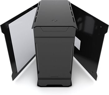 Phanteks PH-ES314ETG_BK EVOLV mATX Tempered Glass Edition Aluminum Exterior RGB LED Illumination Micro Tower Case Satin Black PH-ES314ETG_BK