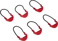 Maxpedition Positive Grip Zipper Pulls (Pack of 6) (Small) (EMS Red)