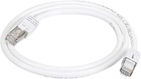 Amazn Basics RJ45 Cat 7 High-Speed Gigabit Ethernet Patch Internet Cable, 10Gbps, 600MHz - White, 3-Foot (1M)