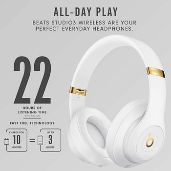 Beats Studio3 Wireless Over‑Ear Headphones - White, One Size