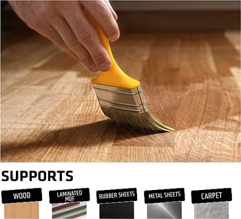 Sikabond 101 Contact Adhesive, Easy To Apply Multi-Purpose Polychloroprene Rubber-Based Adhesive. Suitable For Bonding Porous Substrates Like Wood, Foam, Carpets, And Canvas. 650ml Can