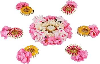 Eximious India Home Decor Office Decoration Floor and Table Décor (Pink)