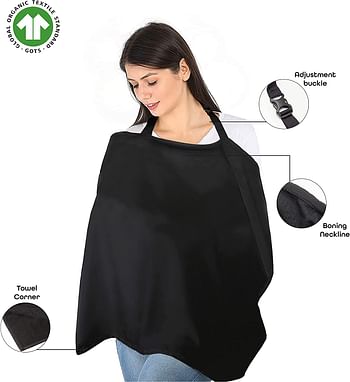 Moon Organic Nursing Privacywraps. Burp Cloth/Nursing Covers. 100% Organic Fabric. Durable. Lightweight. Privacy Cover