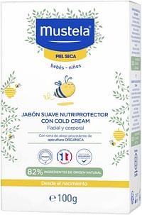 Mustela Gentle Baby Bar Soap with Cold Cream, 100 gm