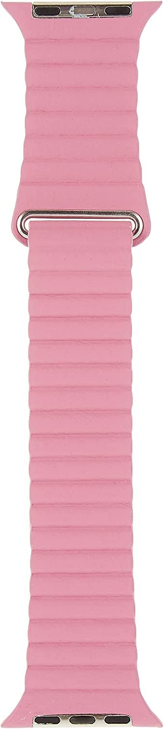 iGuard by Porodo Leather Watch Band for Apple Watch 44mm / 42mm - Pink