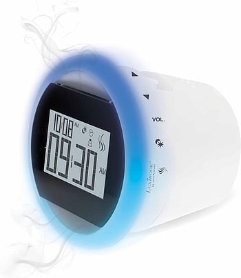 Lexibook By Sensorwake The Olfactory Alarm Clock Relaxing Light Fm Radio Battery Operated Or USb Cable Cs100 - White / Black