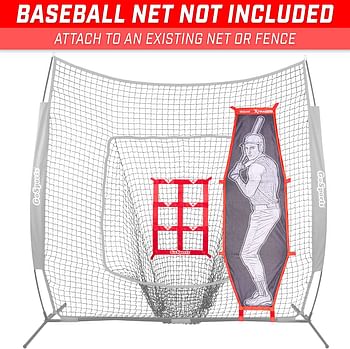 GoSports Baseball & Softball Pitching Kit - Practice Accuracy Training with Strike Zone & XTRAMAN Dummy Batter