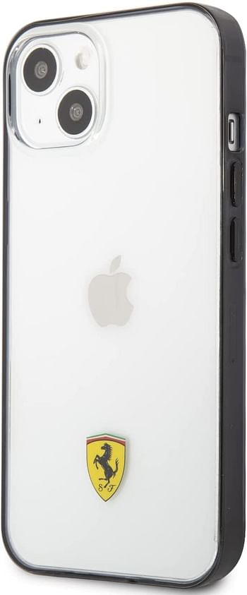 Ferrari Transparent Case Print Logo Logo For iPhone 13 Mini (5.4") - Black