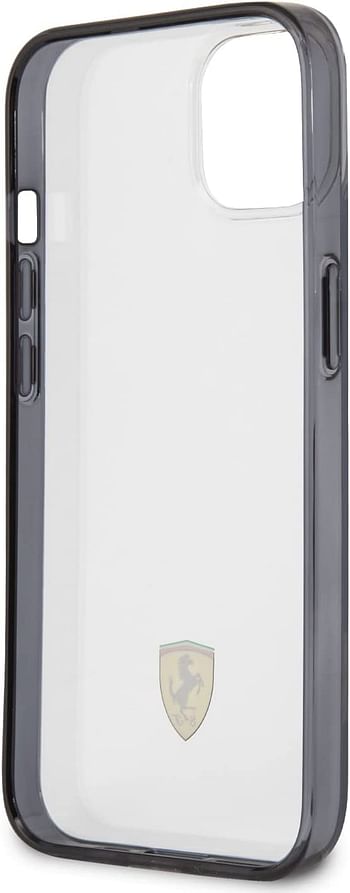Ferrari Transparent Case Print Logo Logo For iPhone 13 Mini (5.4") - Black