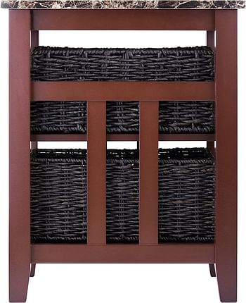 Winsome Zoey Accent Table, Chocolate ‎51 x 42.01 x 63.6 cm