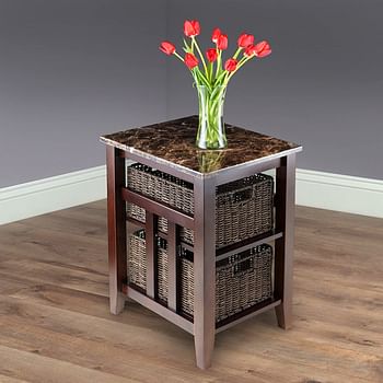 Winsome Zoey Accent Table, Chocolate ‎51 x 42.01 x 63.6 cm