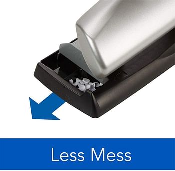 Swingline Desktop Hole Punch, Light Touch Metal Hole Puncher with Adjustable System for 2-7 Holes, Low Effort Paper Punch, Home School & Home Office Supplies, 20 Sheet Capacity, Black/Silver (74030)