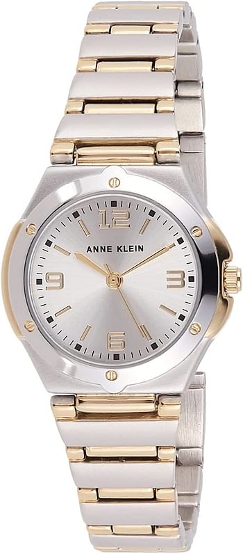 Anne Klein Women Two-Tone Bracelet Watch 10/8655Svtt Silver Size 28 Quartz Movement