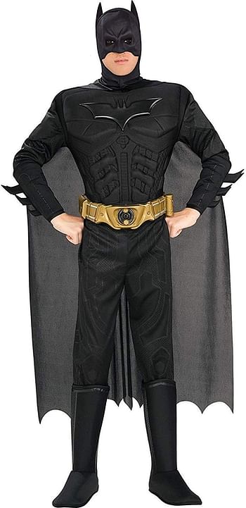 Rubie's Batman: The Dark Knight Trilogy Adult Batman Costume, Black, One size