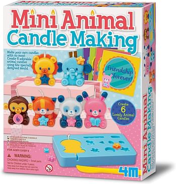 4M 404681 Mini Animal Candle Making Educational Toy