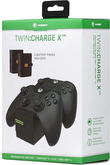 snakebyte TwinCharge X - Compatible with Xbox One / Xbox Series X|S (Black)