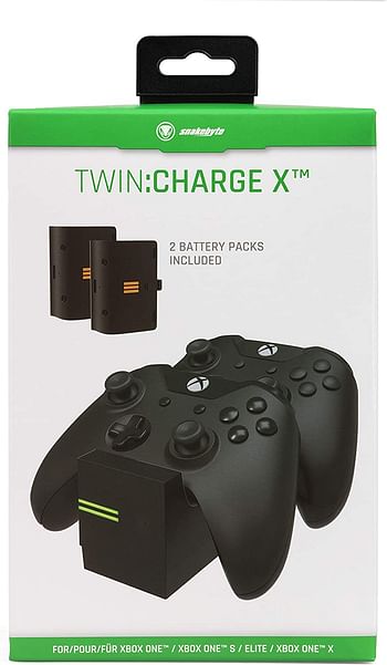 snakebyte TwinCharge X - Compatible with Xbox One / Xbox Series X|S (Black)