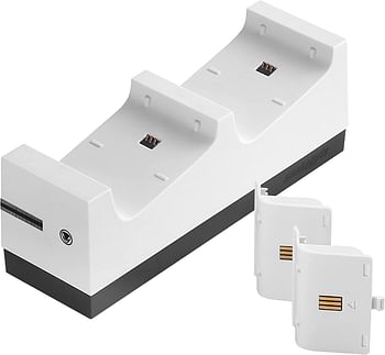 snakebyte TwinCharge X - Compatible with Xbox One / Xbox Series X|S (White)