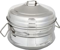 Raj Steel Idli Cooker Medium Kkip0m, 1 Pc - Silver