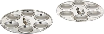 Raj Steel Idli Cooker Medium Kkip0m, 1 Pc - Silver