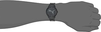 Puma Reset V2 Three-Hand Watch With Jump Cat Logo, Black