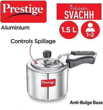 Prestige Nakshatra Svachh Pressure Cooker, 1.5 Ltr