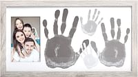 Kate & Milo Rustic Family Handprint Photo Frame, Family Keepsake Frame, DIY Craft for Family Night for Parents and Children, Farmhouse Decor, Distressed Wood