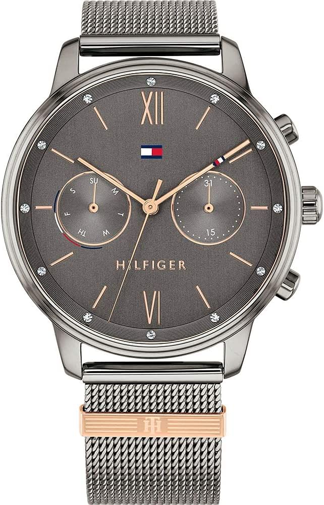 Tommy Hilfiger 1782304 Women's Multi Dial Quartz Watch Blake with Stainless Steel Mesh Band 38 millimeters