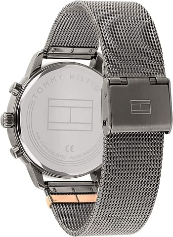 Tommy Hilfiger 1782304 Women's Multi Dial Quartz Watch Blake with Stainless Steel Mesh Band 38 millimeters