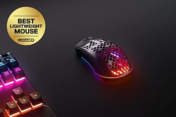 Steelseries Aerox 3 Wireless Onyx (2022) - Super Light Gaming MoUSe - 68G Water Resistant Design - 200 Hour Battery Life Style: Wireless  Color: Onyx Black  Pattern Name:Aerox 3 18000 DPI