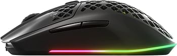 Steelseries Aerox 3 Wireless Onyx (2022) - Super Light Gaming MoUSe - 68G Water Resistant Design - 200 Hour Battery Life Style: Wireless  Color: Onyx Black  Pattern Name:Aerox 3 18000 DPI