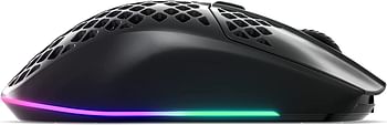 Steelseries Aerox 3 Wireless Onyx (2022) - Super Light Gaming MoUSe - 68G Water Resistant Design - 200 Hour Battery Life Style: Wireless  Color: Onyx Black  Pattern Name:Aerox 3 18000 DPI