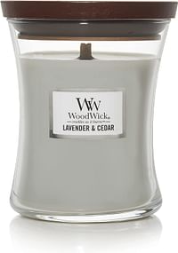 WoodWick Lavender & Cedar Medium Hourglass Candle, 9.7 oz.
