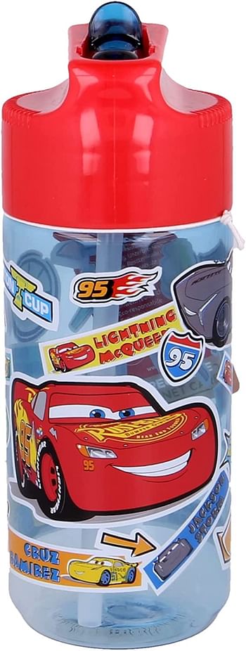 Stor Small Tritan Hydro Bottle 430ml Cars Stickers