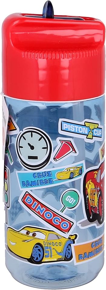 Stor Small Tritan Hydro Bottle 430ml Cars Stickers