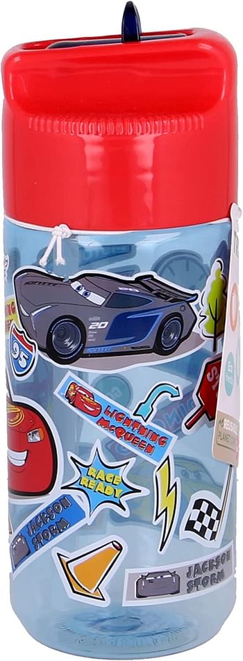 Stor Small Tritan Hydro Bottle 430ml Cars Stickers